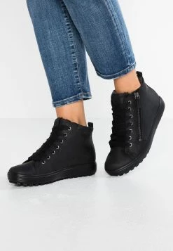 ECCO Soft 7 Tred - Lace-Up Ankle Boots - Black