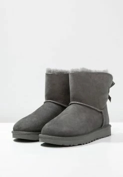 Ugg Mini Bailey Bow - Classic Ankle Boots - Grey -winter shoes Sales 2023 525dc8735edb46f7804c2d07d49bc97e