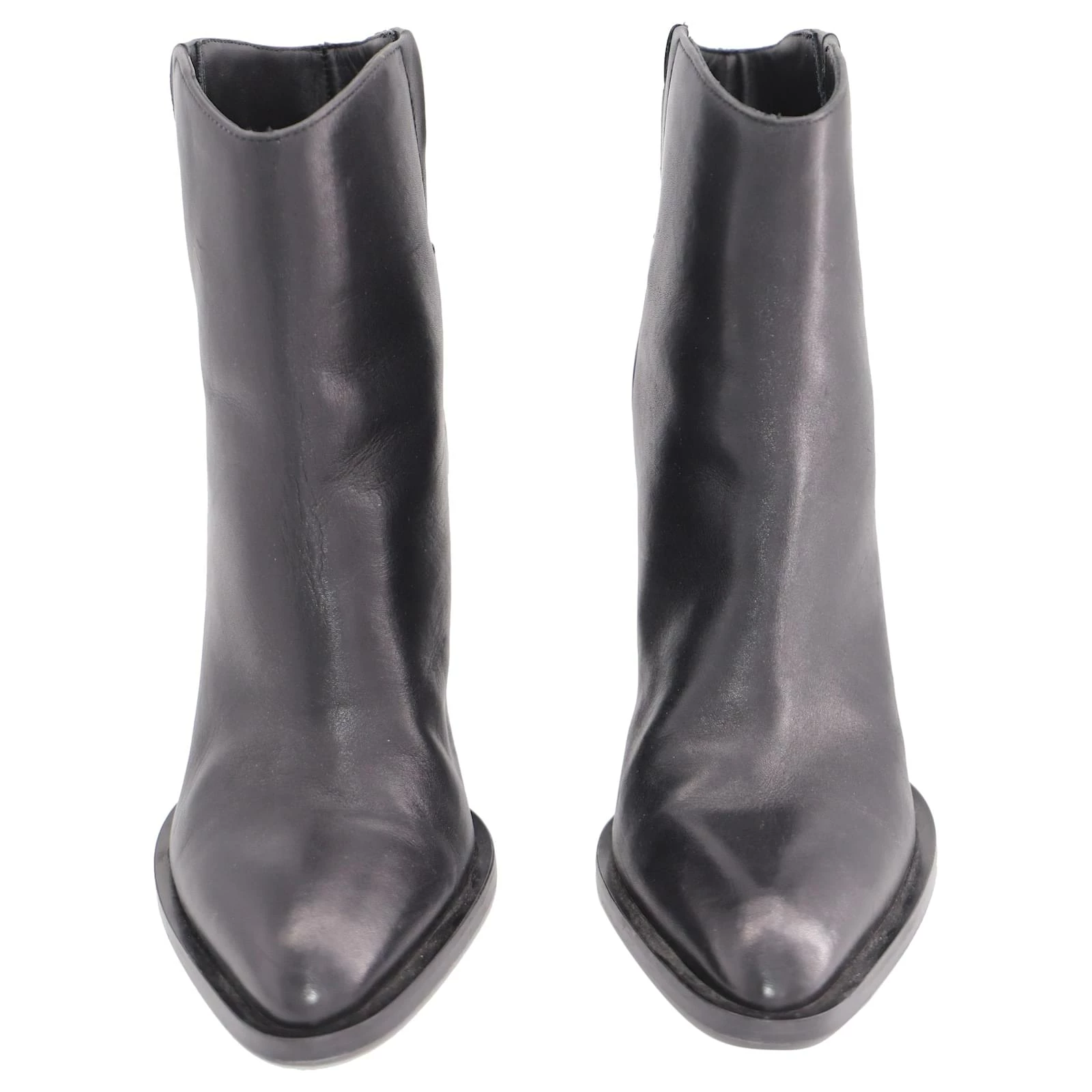 Vince Erving Ankle Boots In Black Leather 2 Vince Erving Ankle Boots In Black Leather - Image 2
