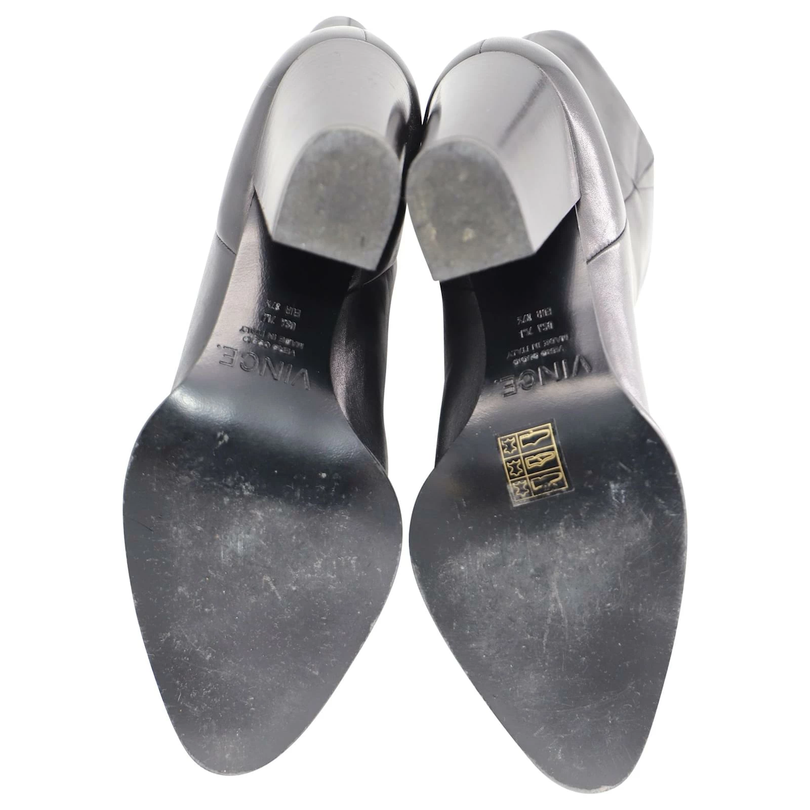 Vince Erving Ankle Boots In Black Leather 4 Vince Erving Ankle Boots In Black Leather - Image 4