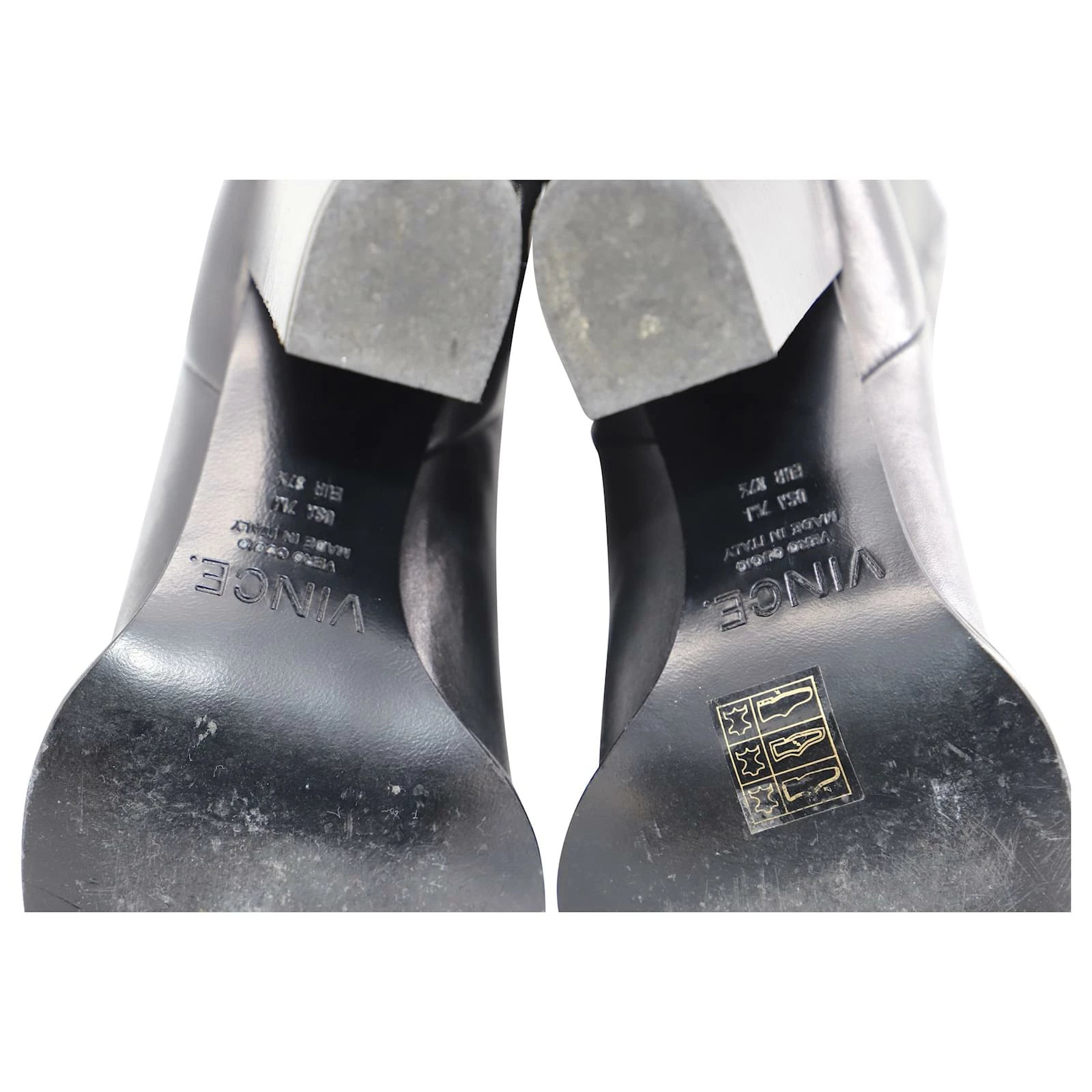 Vince Erving Ankle Boots In Black Leather 6 Vince Erving Ankle Boots In Black Leather - Image 6