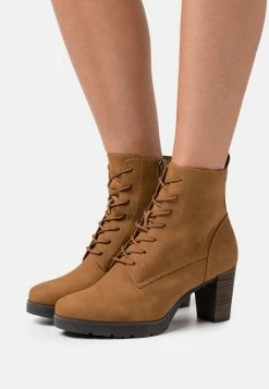Tamaris Online Exclusive - Lace-Up Ankle Boots - Cognac