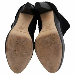 Loeffler Randall Wendy Sock Boots In Black Leather -winter shoes Sales 2023 530185 4