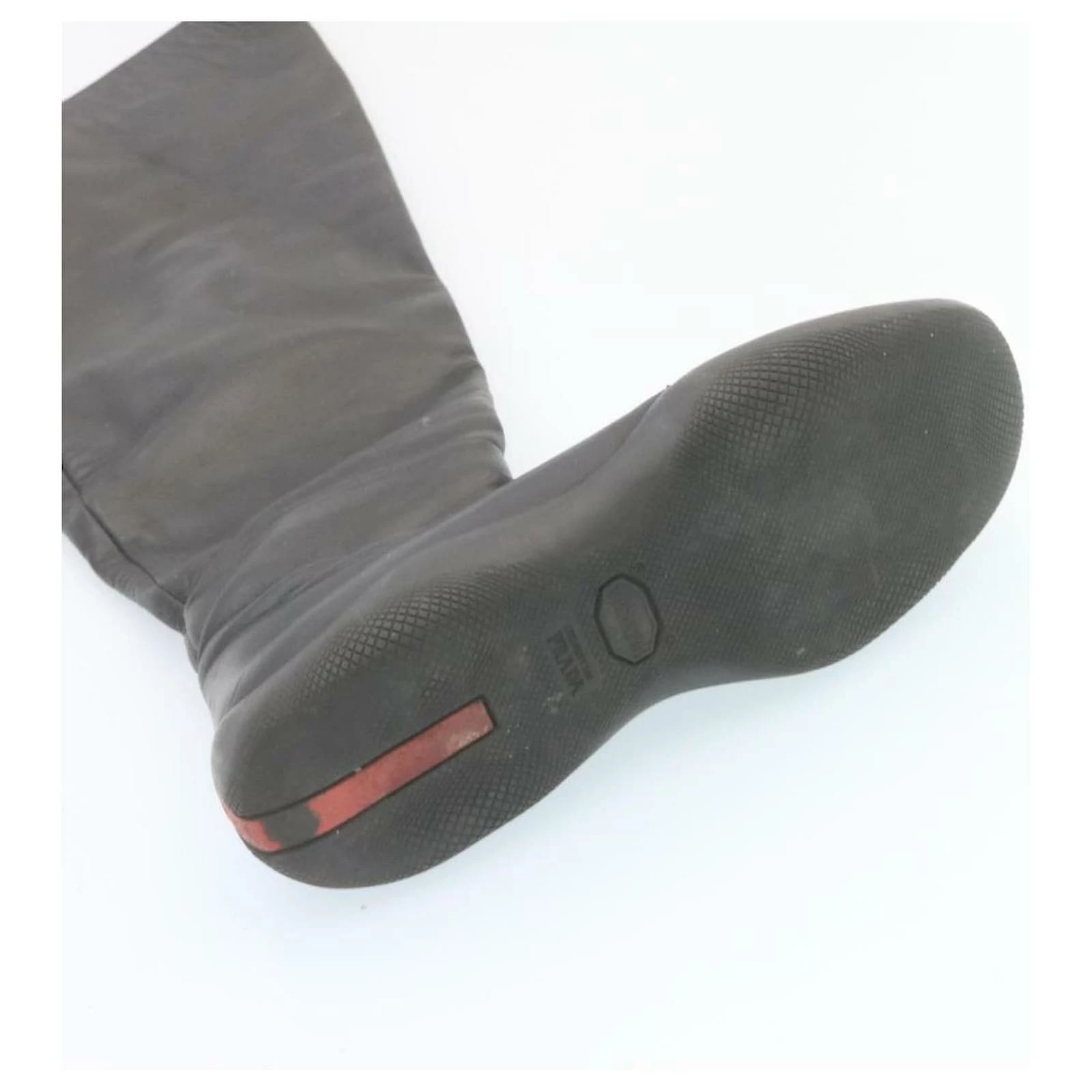 PRADA Sports Leather Long Boots Black Auth 28082 10 PRADA Sports Leather Long Boots Black Auth 28082 - Image 10