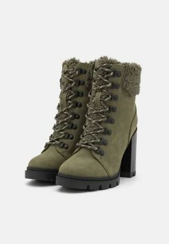Anna Field Leather - Lace-Up Ankle Boots - Khaki -winter shoes Sales 2023 5351ec4084c242d6a16e56ca22fd1479