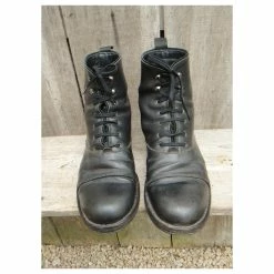 Autre Marque All Leather Laced Ankle Boots Made In Italy P 38 Black -winter shoes Sales 2023 536909 3