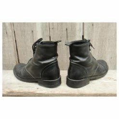 Autre Marque All Leather Laced Ankle Boots Made In Italy P 38 Black -winter shoes Sales 2023 536909 4