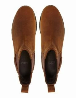 Chatham Men's Southill Premium Leather Waterproof Chelsea Boots Walnut