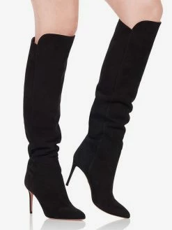 Women's Knee High Boots Suede Stiletto Heel Knee Length Boots -winter shoes Sales 2023 545555db b41f 4769 aa96 6f570599c710