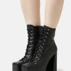 Jeffrey Campbell Akita - Lace-Up Ankle Boots - Black