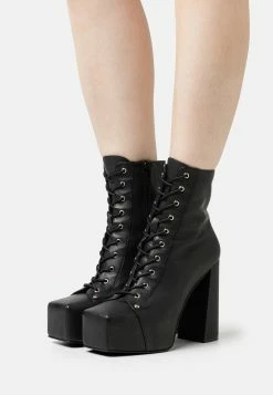 Jeffrey Campbell Akita - Lace-Up Ankle Boots - Black
