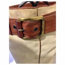 Barbara Bui Leather And Linen Riding Boots Brown Beige 11 Barbara Bui Leather And Linen Riding Boots Brown Beige -winter shoes Sales 2023 550636 5