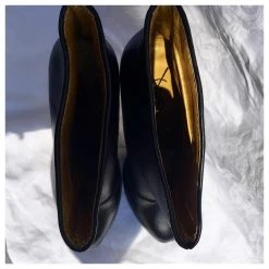 Yves Saint Laurent Trip Too Ankle Boots Black Leather Golden Lining And Soles -winter shoes Sales 2023 559854 6