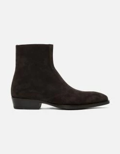 Manolo Blahnik Brown Sloane Chelsea Boots