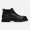 Officine Creative Black Leather Chelsea Boots