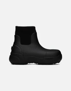 AMBUSH Black Rubber Chelsea Boots