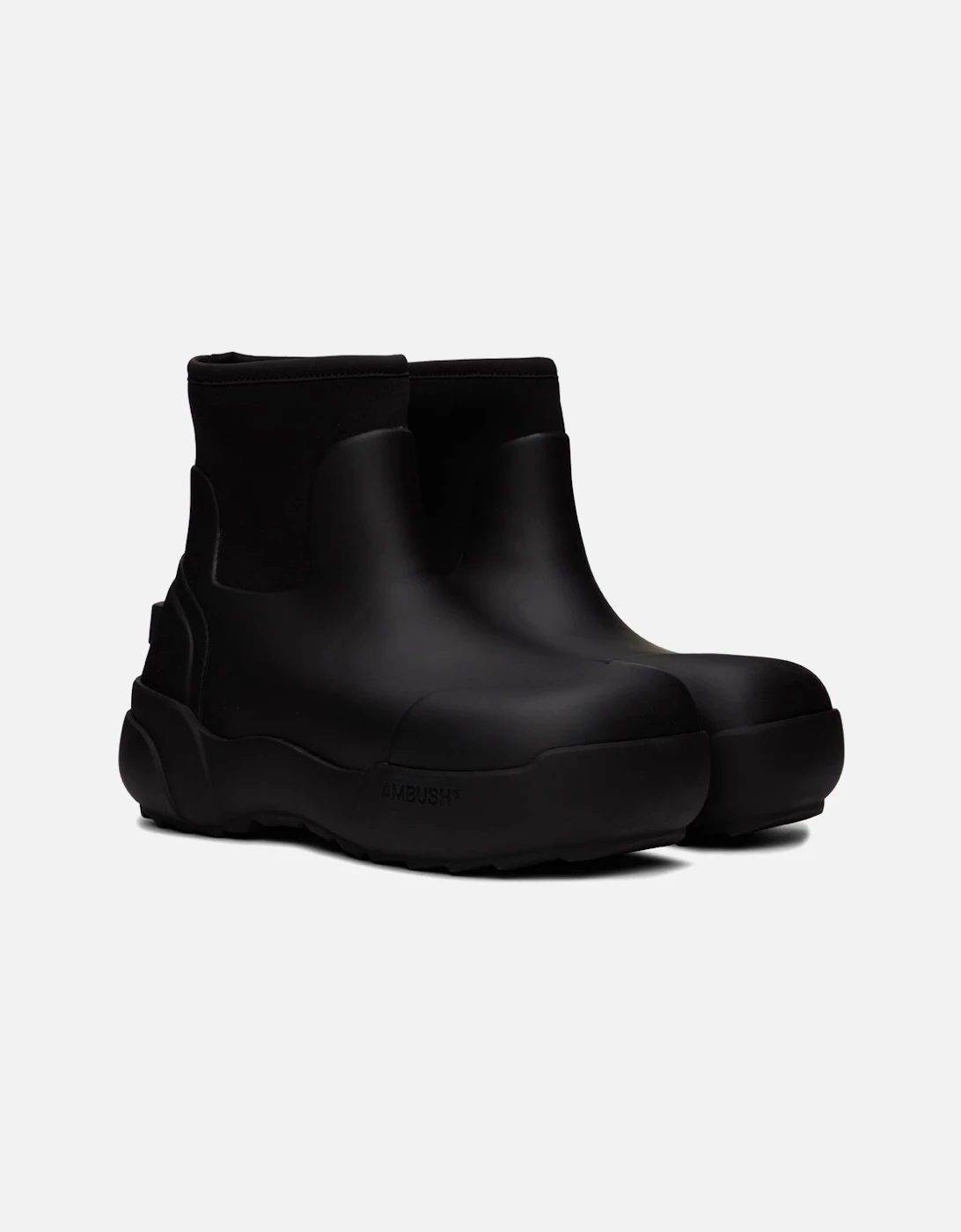 AMBUSH Black Rubber Chelsea Boots 3 AMBUSH Black Rubber Chelsea Boots - Image 3