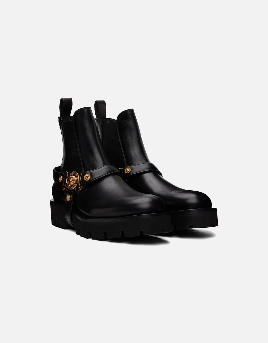 Versace Black Medusa Biggie Chelsea Boots 2 Versace Black Medusa Biggie Chelsea Boots - Image 2