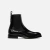 Versace Black Polished Chelsea Boots