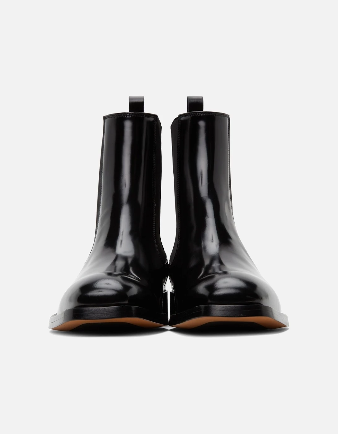 Versace Black Polished Chelsea Boots 2 Versace Black Polished Chelsea Boots - Image 2