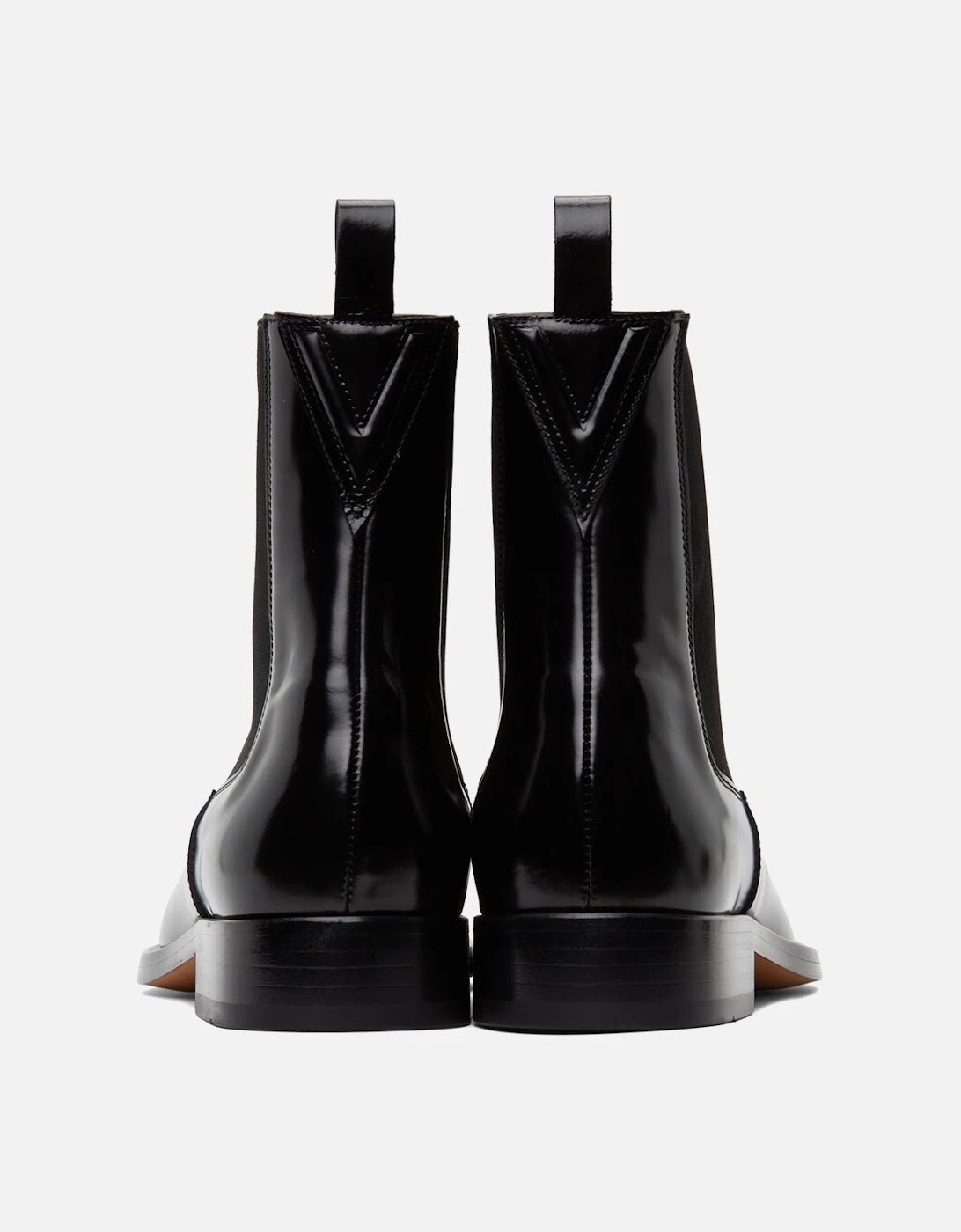Versace Black Polished Chelsea Boots 3 Versace Black Polished Chelsea Boots - Image 3