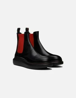 Alexander McQueen Black Hybrid Chelsea Boots -winter shoes Sales 2023 56662878 Zoom