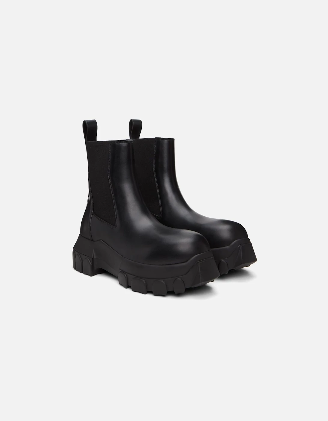 Rick Owens Black Beatle Bozo Tractor Chelsea Boots 2 Rick Owens Black Beatle Bozo Tractor Chelsea Boots - Image 2