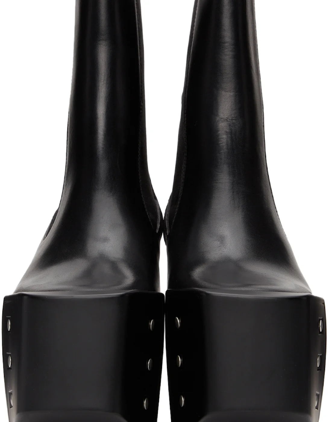 Rick Owens Black Beveled Platform Chelsea Boots 1 Rick Owens Black Beveled Platform Chelsea Boots