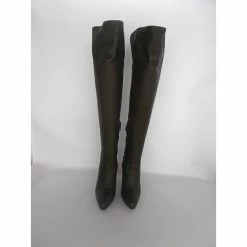 Hermès Hermes Knee Length Leather Boots Dark Brown -winter shoes Sales 2023 56686 3