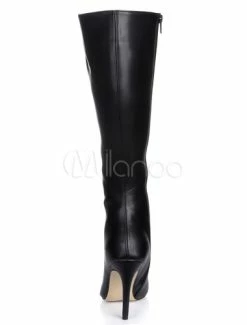 Women's Pointed Toe Wide Fit High Heel Knee High Boots In Black -winter shoes Sales 2023 56a57308 7746 4178 8809 6906f94d04e5