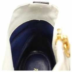 Diane Von Furstenberg Cainta Ankle Boots In White Leather -winter shoes Sales 2023 571320 8