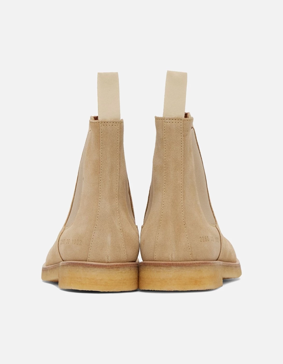 Common Projects Tan Suede Chelsea Boots 2 Common Projects Tan Suede Chelsea Boots - Image 2