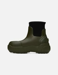AMBUSH Khaki Rubber Chelsea Boots