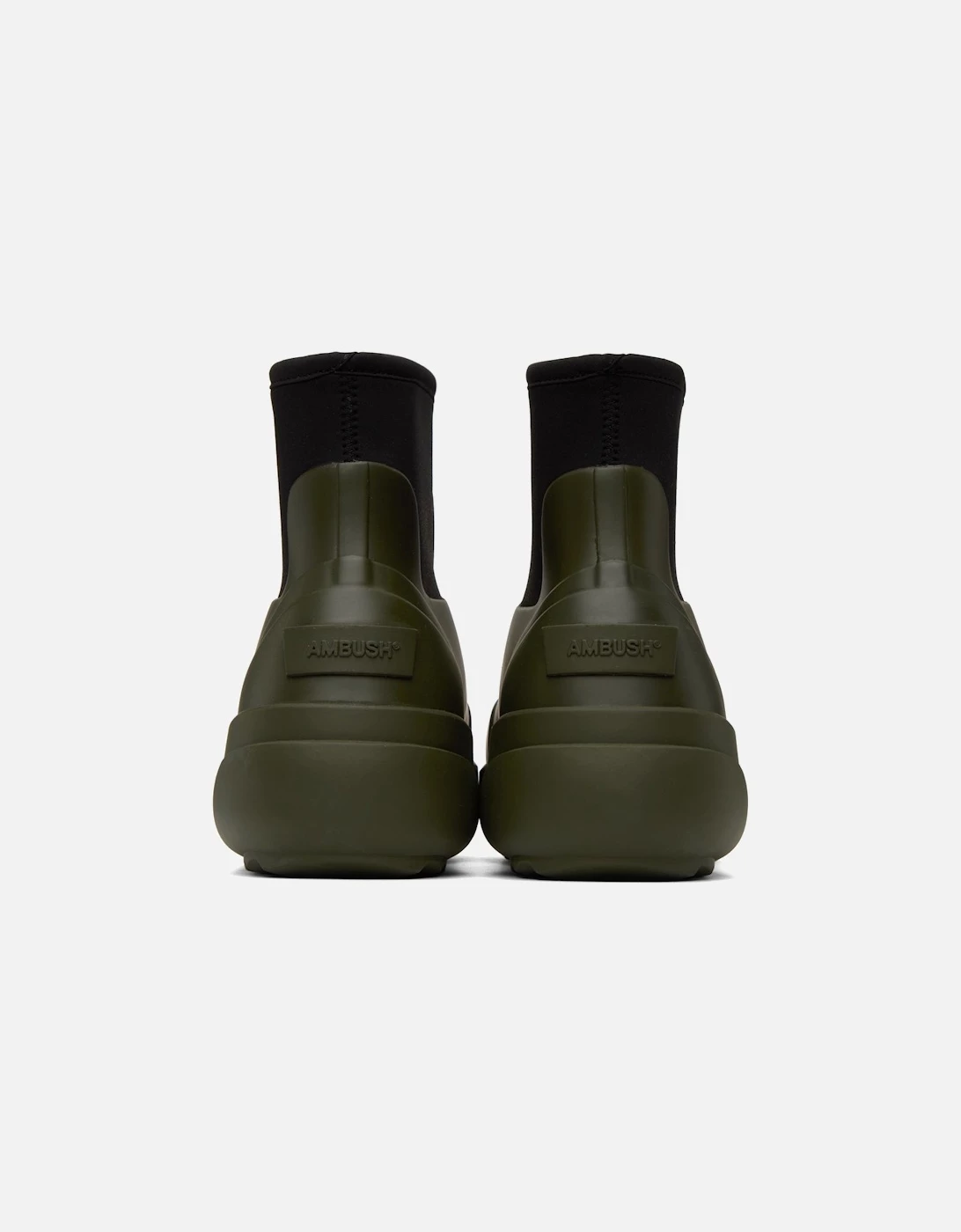 AMBUSH Khaki Rubber Chelsea Boots 3 AMBUSH Khaki Rubber Chelsea Boots - Image 3