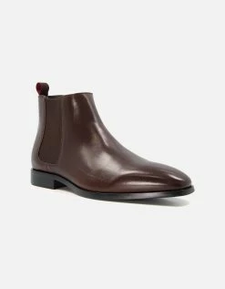 Dune London Dune Mens MANTLE Almond-Toe Chelsea Boots