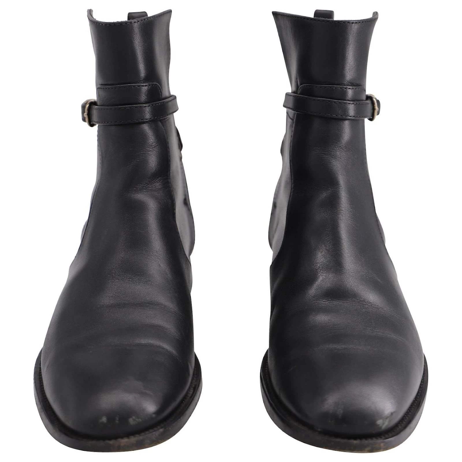 Balenciaga Papier Chelsea Ankle Boots In Black Leather 2 Balenciaga Papier Chelsea Ankle Boots In Black Leather - Image 2