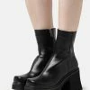 Lamoda Old Friend - High Heeled Ankle Boots - Black