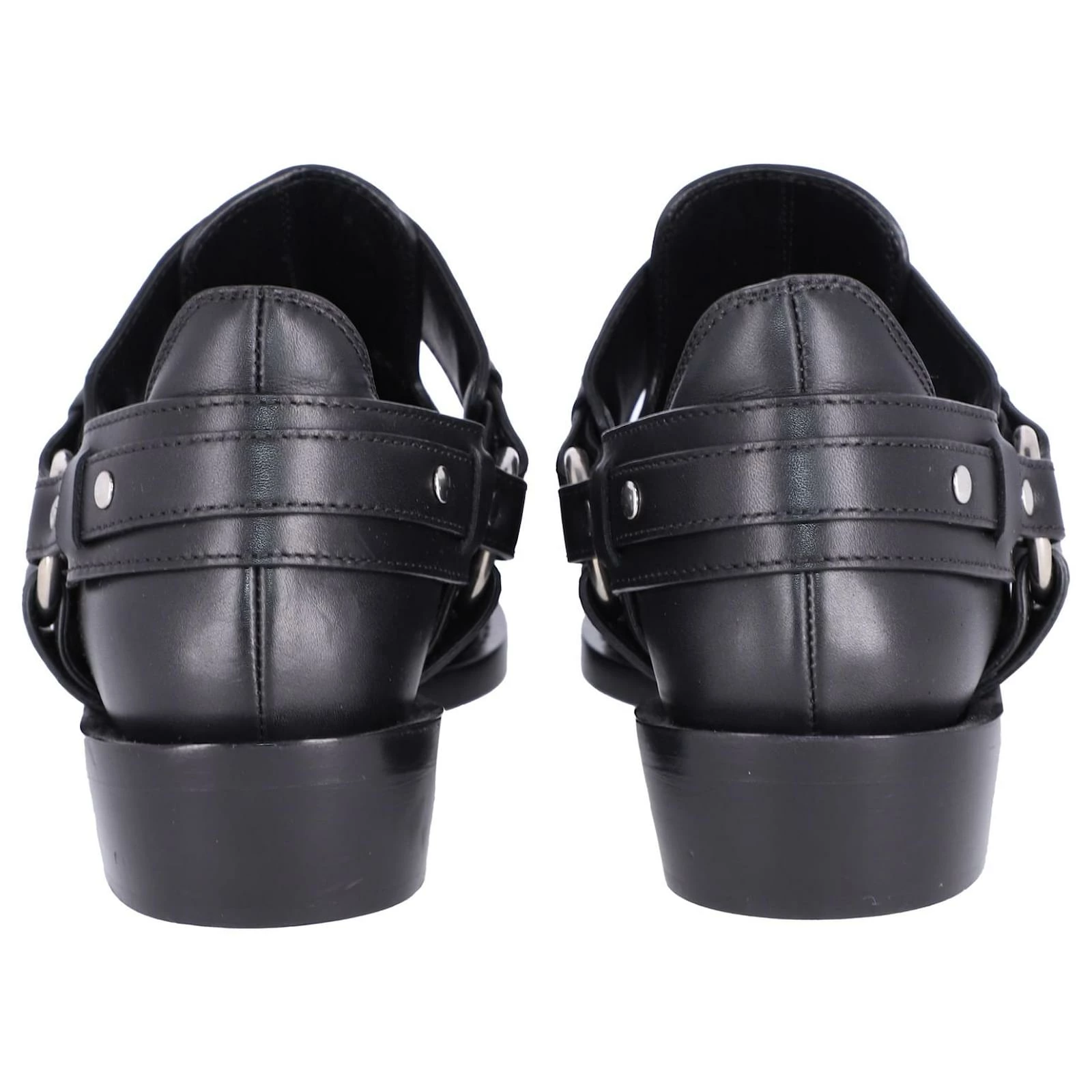 Paco Rabanne Moto Ankle Boots In Black Calf Leather 4 Paco Rabanne Moto Ankle Boots In Black Calf Leather - Image 4