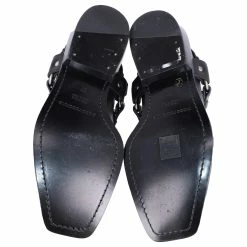 Paco Rabanne Moto Ankle Boots In Black Calf Leather 9 Paco Rabanne Moto Ankle Boots In Black Calf Leather -winter shoes Sales 2023 590846 5