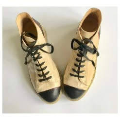 Chanel Leather Lace-up Boots Black Red Beige 16 Chanel Leather Lace-up Boots Black Red Beige -winter shoes Sales 2023 591253 7