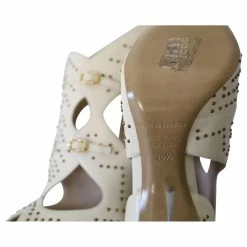 Nicholas Kirkwood Studded Cutout Ankle Boots In Cream Leather White -winter shoes Sales 2023 593400 6