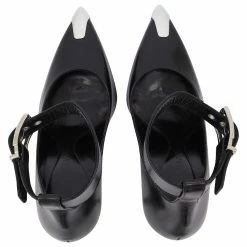 Alexander Mcqueen Black Boxcar Leather Boots With Silver Hardware Multiple Colors -winter shoes Sales 2023 596266 4