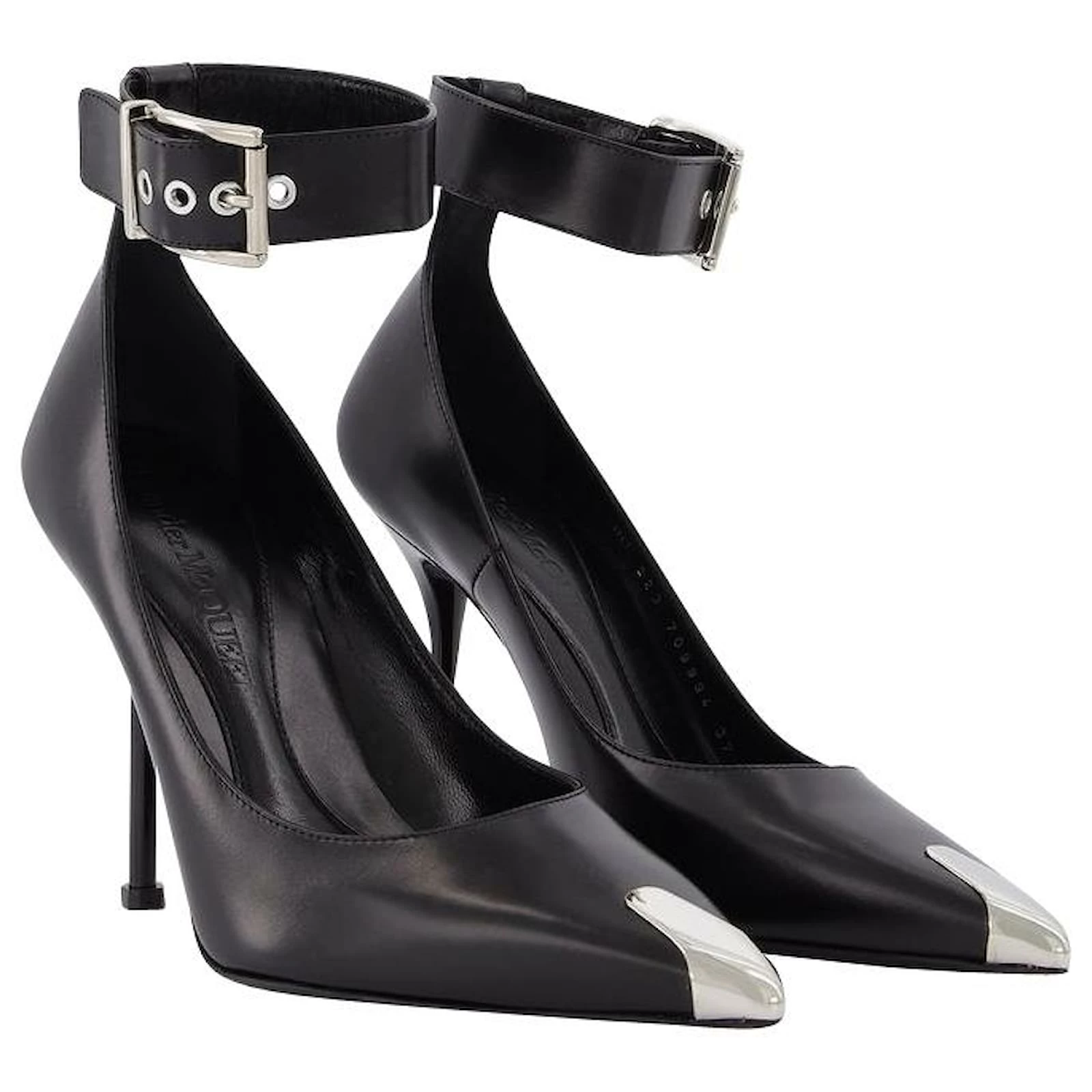 Alexander Mcqueen Black Boxcar Leather Boots With Silver Hardware Multiple Colors 2 Alexander Mcqueen Black Boxcar Leather Boots With Silver Hardware Multiple Colors - Image 2