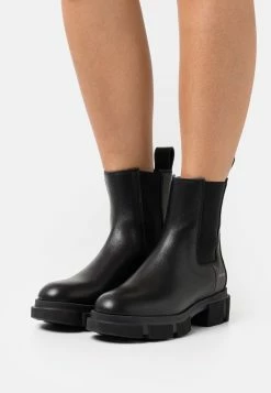 COPENHAGEN Vitello - Platform Ankle Boots - Black