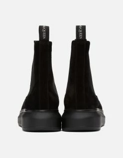 Alexander McQueen Black Suede Chelsea Boots -winter shoes Sales 2023 60807431 Zoom