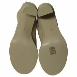 The Row Tea Time Ankle Boots In Beige Leather -winter shoes Sales 2023 608364 5