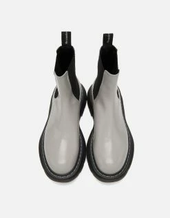 Alexander McQueen Grey Contrast Stitch Tread Chelsea Boots -winter shoes Sales 2023 60836437 Zoom