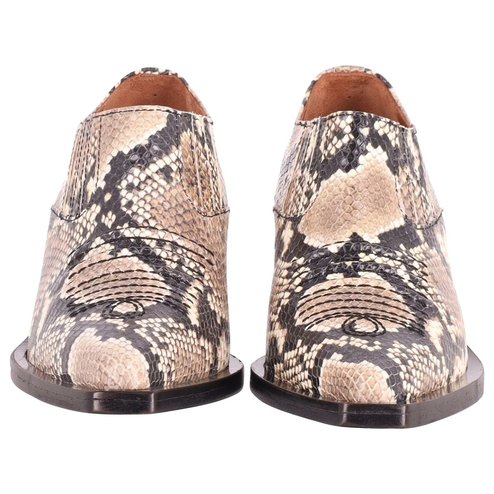 Rejina Pyo Dolores Snake-Effect Ankle Boots In Animal Print Leather 2 Rejina Pyo Dolores Snake-Effect Ankle Boots In Animal Print Leather - Image 2