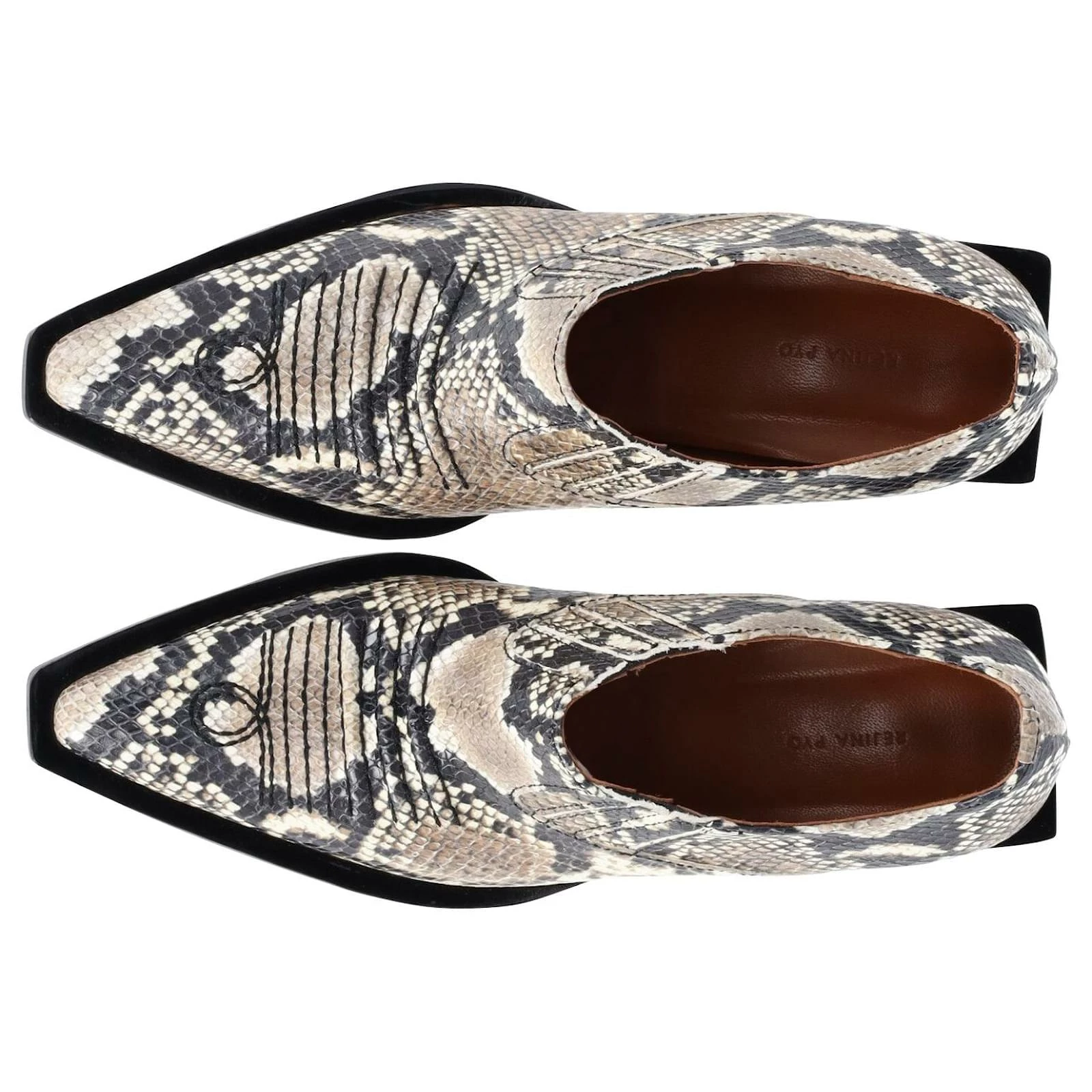 Rejina Pyo Dolores Snake-Effect Ankle Boots In Animal Print Leather 6 Rejina Pyo Dolores Snake-Effect Ankle Boots In Animal Print Leather - Image 6