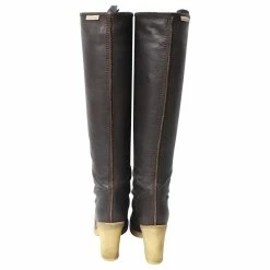 Chloé See By Chloe Knee High Boots With Rubber Sole In Brown Leather 10 Chloé See By Chloe Knee High Boots With Rubber Sole In Brown Leather -winter shoes Sales 2023 626556 4